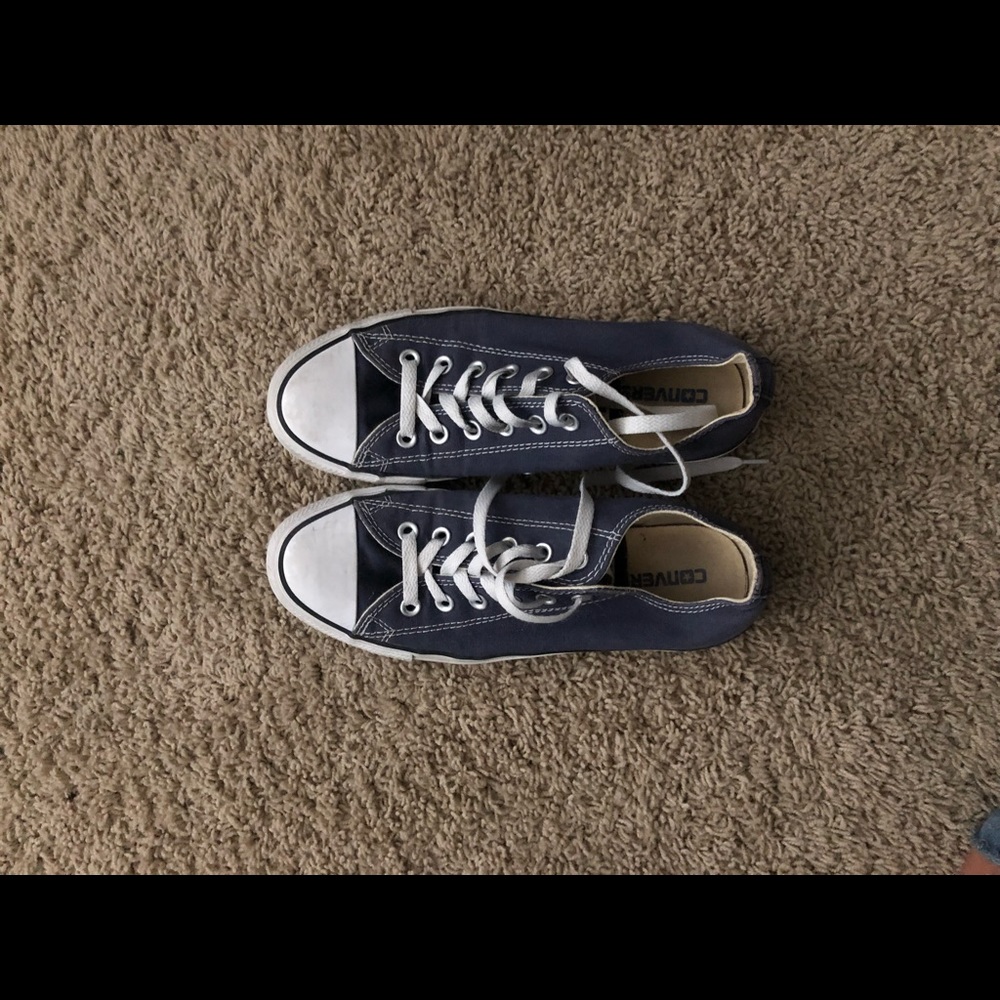 Navy Converse Lowtops